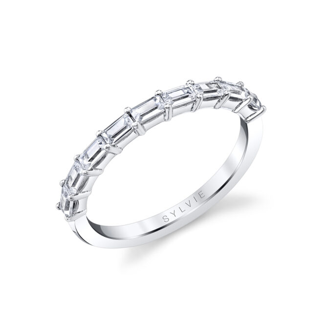 Diamond baguette infinity ring sale