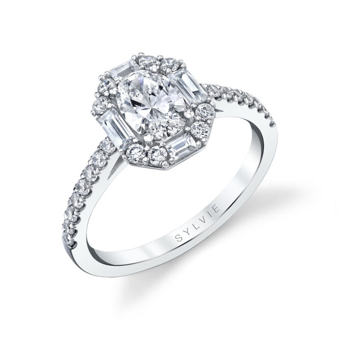 profile image of a unique oval engagement ring