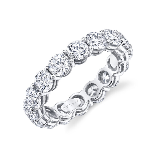 round diamond eternity band