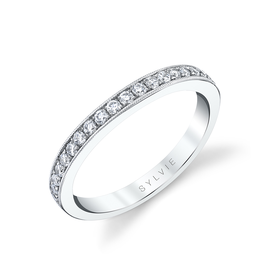 channel set wedding band