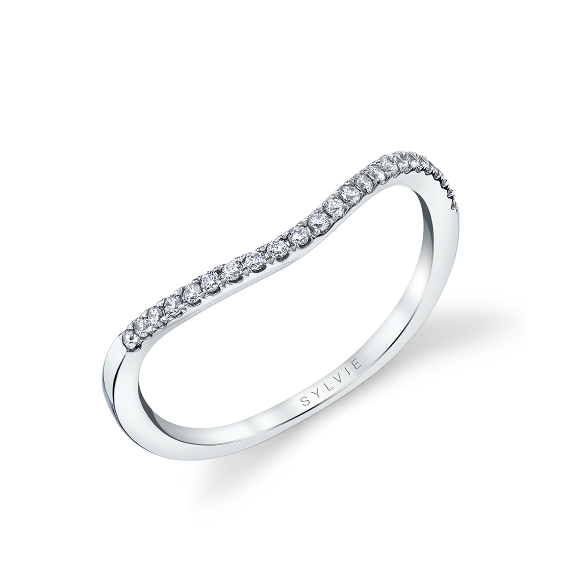 classic curved wedding band