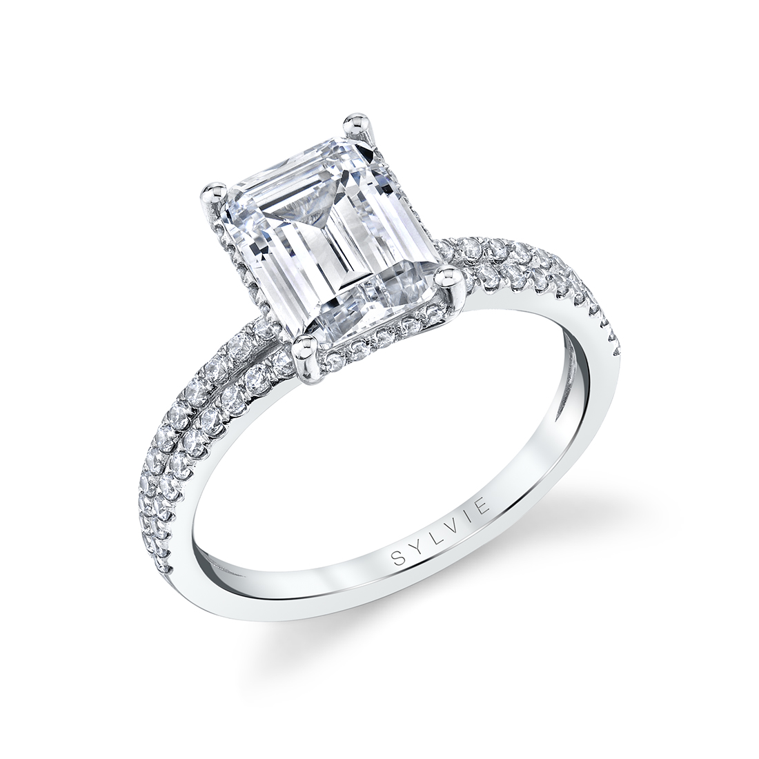 Emerald cut deals rings