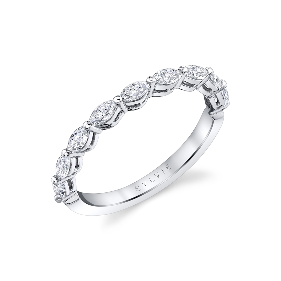 marquise wedding band