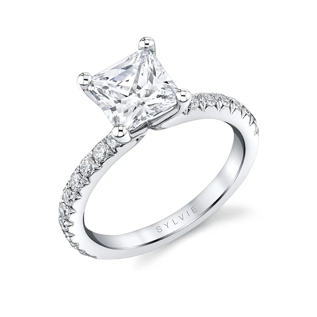 Rose Gold Princess Cut Engagement Rings | Diamond Mansion