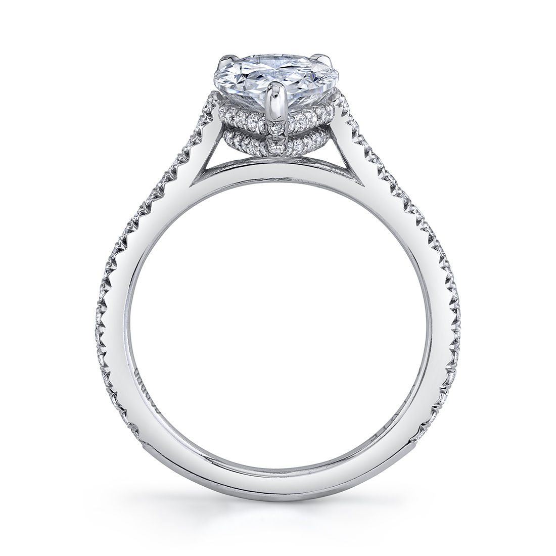 Hidden Halo Round Diamond Engagement Ring - KGR1280 – Jack Kelége