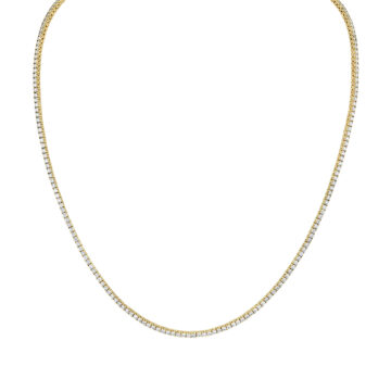 White Gold Diamond Tennis Necklace