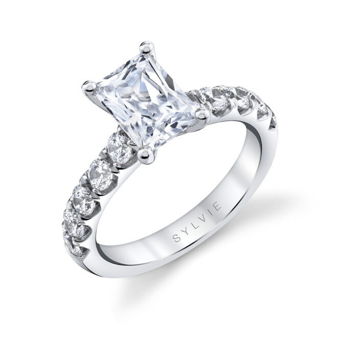 Profile image of a engagement ring with wide band - Aloria