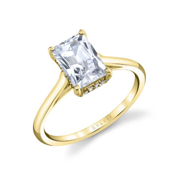 Solitaire Engagement Rings by Sylvie - Diamond Solitaire Rings