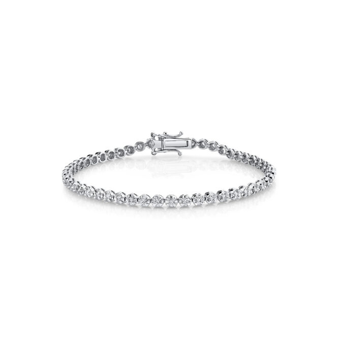 petite diamond tennis bracelet