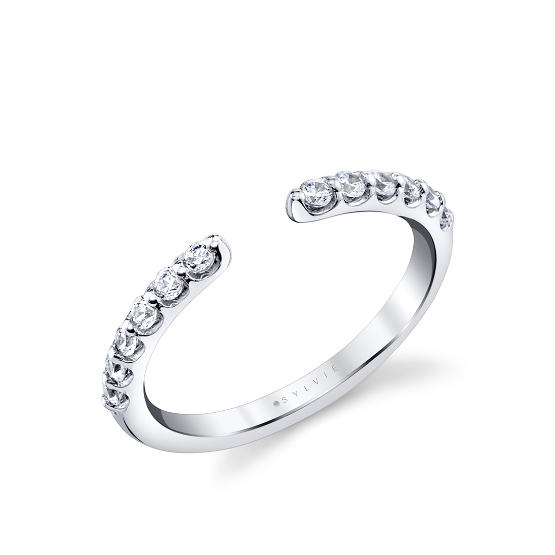 classic modern open wedding band