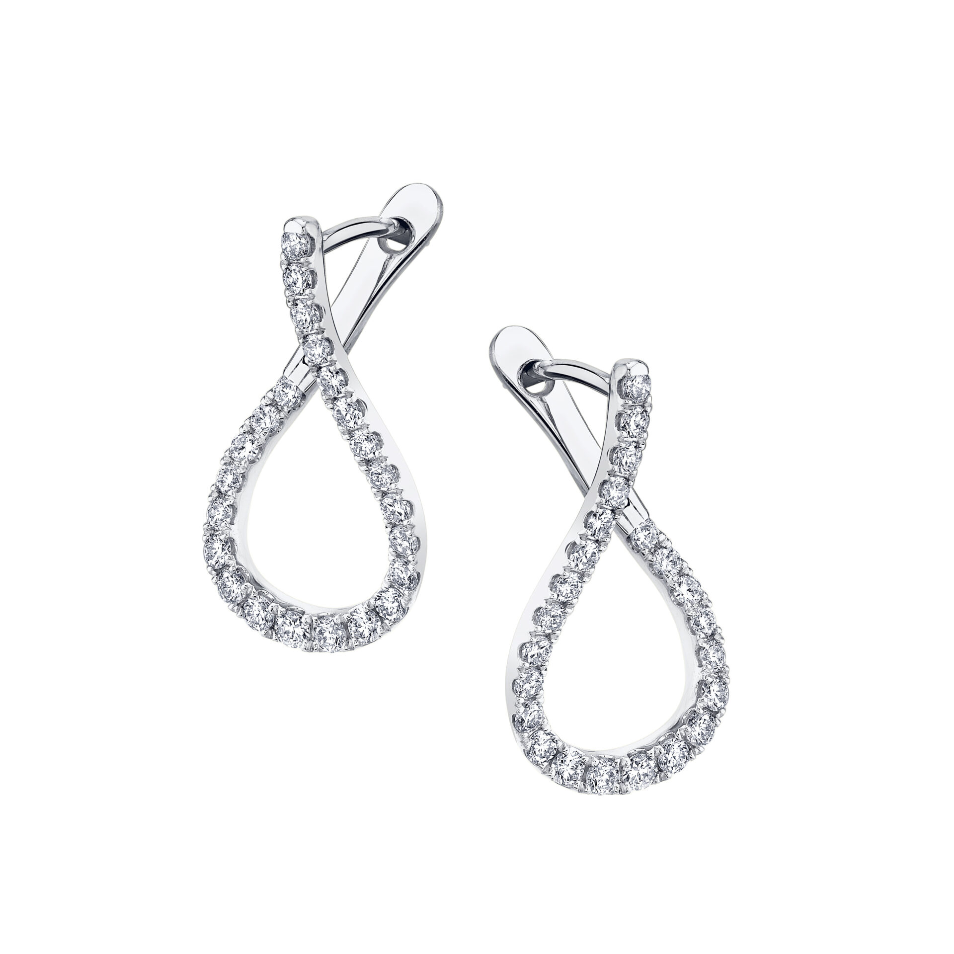 unique 1 carat diamond hoop earrings