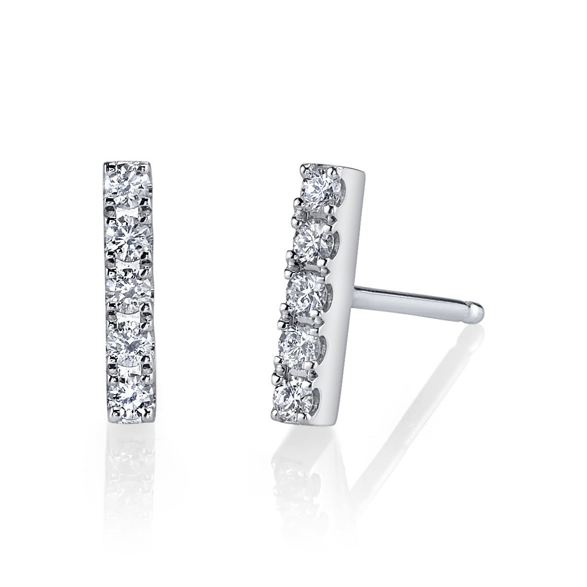 chic stacked diamond ear climbers