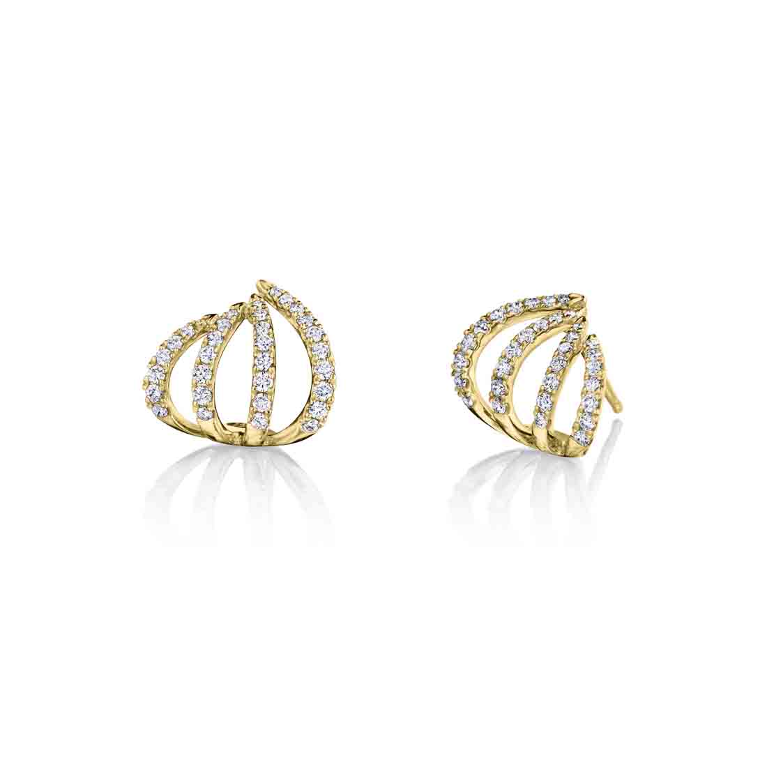 diamond cuff earrings er832