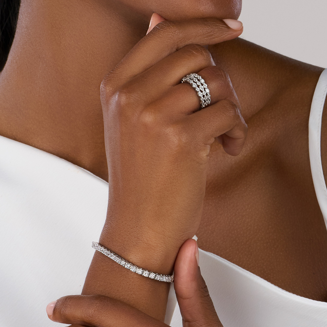 Classic Diamond Bracelet 7.0 CT Sylvie Jewelry