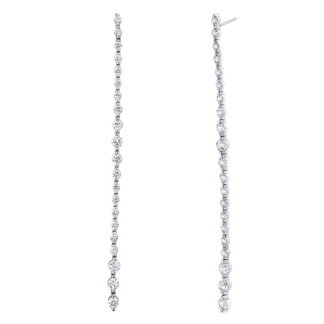 diamond dangle earrings white gold