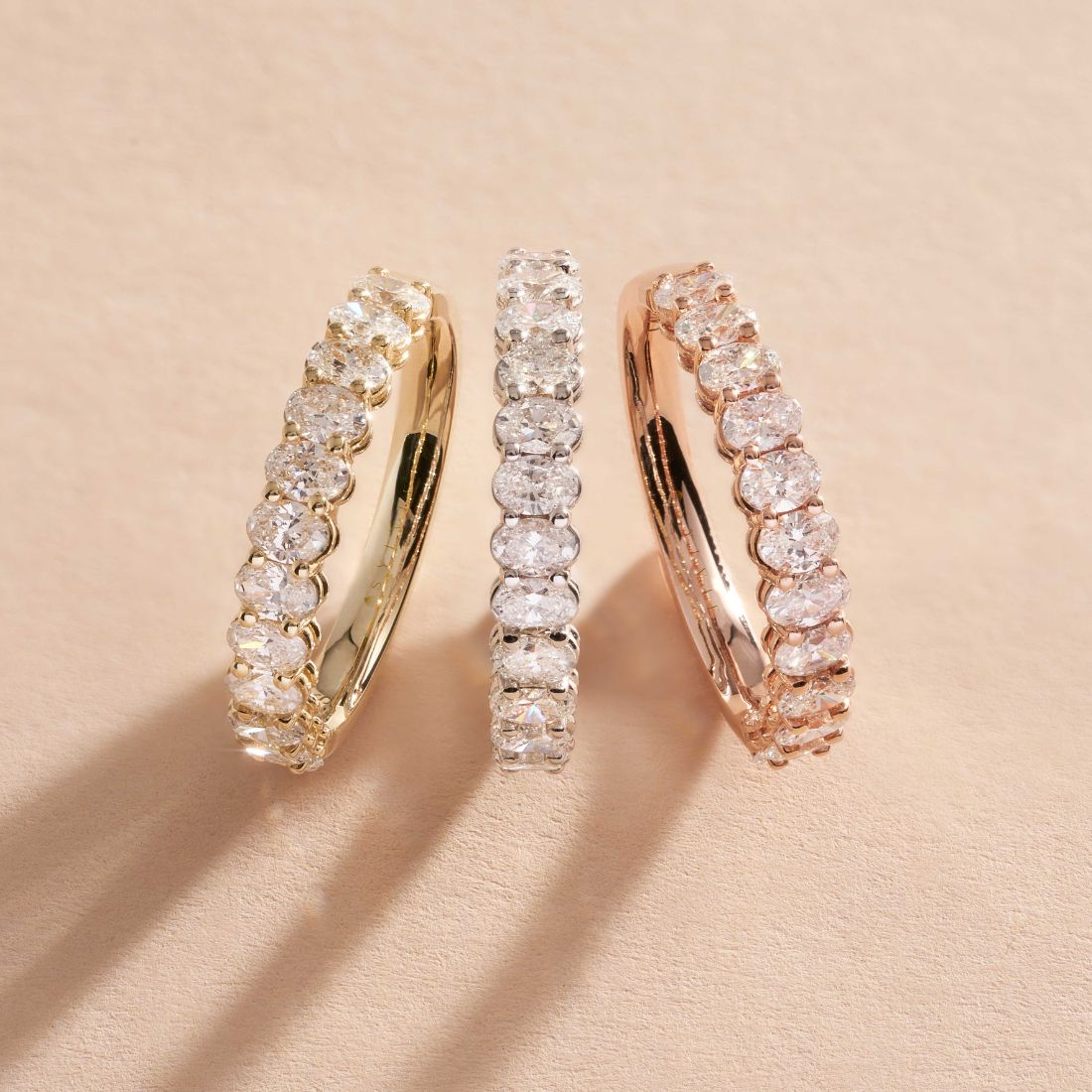 oval shaped eternity band