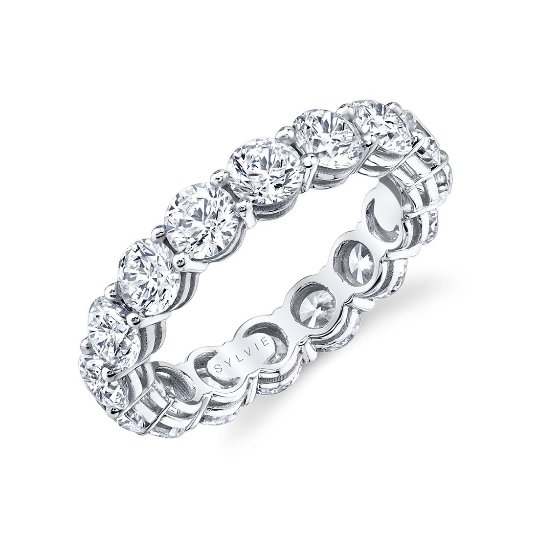 round diamond eternity band