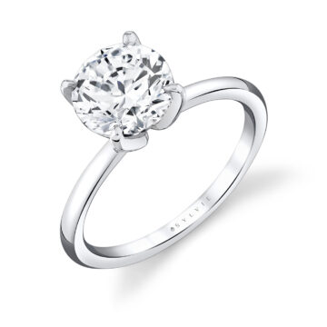 Yellow Gold Tulira Solitaire Marquise Petal Prong Engagement Ring - Chrys