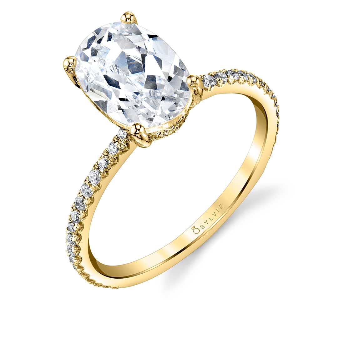 3 carat diamond engagement ring with hidden halo 