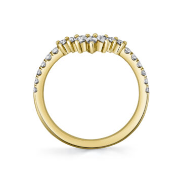 Yellow Gold Curved Wedding Ring