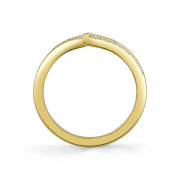 Yellow Gold Tulira Diamond Vine Wedding Ring