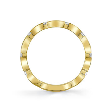 Yellow Gold Tulira Diamond Vine Wedding Ring