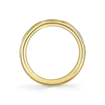 Yellow Gold Iconelle Flush Set Wedding Ring - Sedona