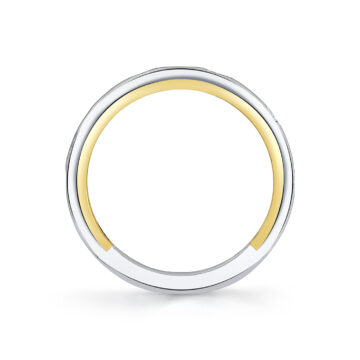 Yellow Gold Iconelle Flush Set Marquise Wedding Ring - Lydia