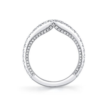 White Gold Iconelle Diamond Shell Wedding Ring