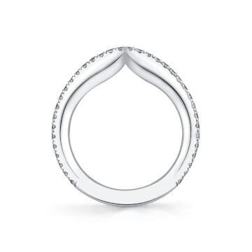 White Gold Iconelle Diamond Shell Wedding Ring