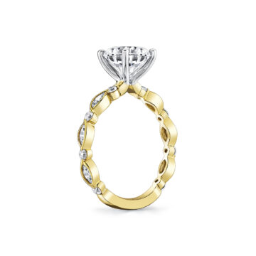 Yellow Gold Tulira Vine Inspired Engagement Ring - Xyris