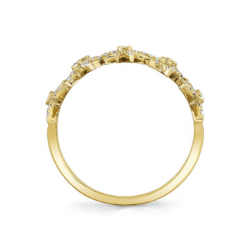 Yellow Gold Solaz Sun Bursts Diamond Ring