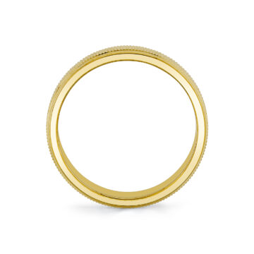 Yellow Gold Heritage Engraved Men’s Band - York