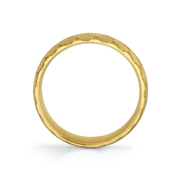 Yellow Gold Shell Ascend Brushed Men’s Band - Maximus