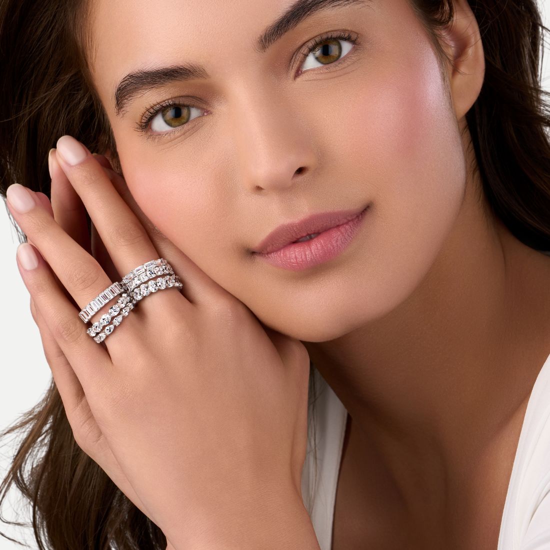 what kind of band should i wear with a solitaire engagement ring setting 16