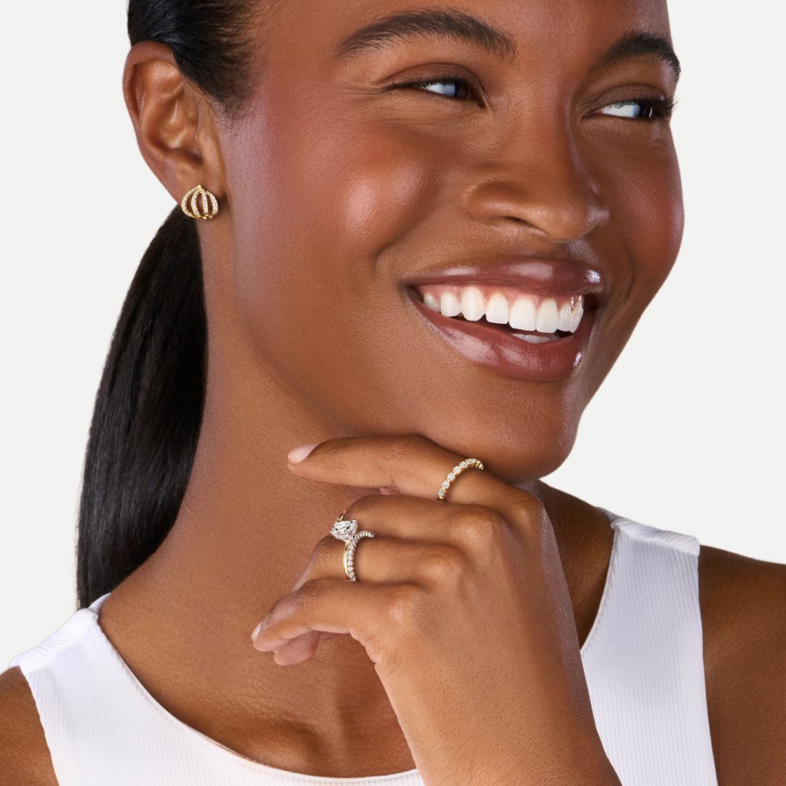 what kind of band should i wear with a solitaire engagement ring setting 3