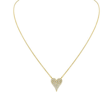 Yellow Gold Éternelle Diamond Heart Necklace
