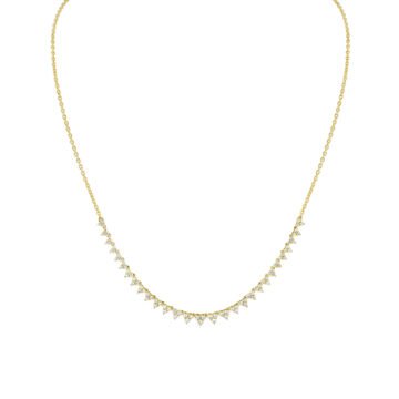 Yellow Gold Éternelle Diamond Trio Necklace