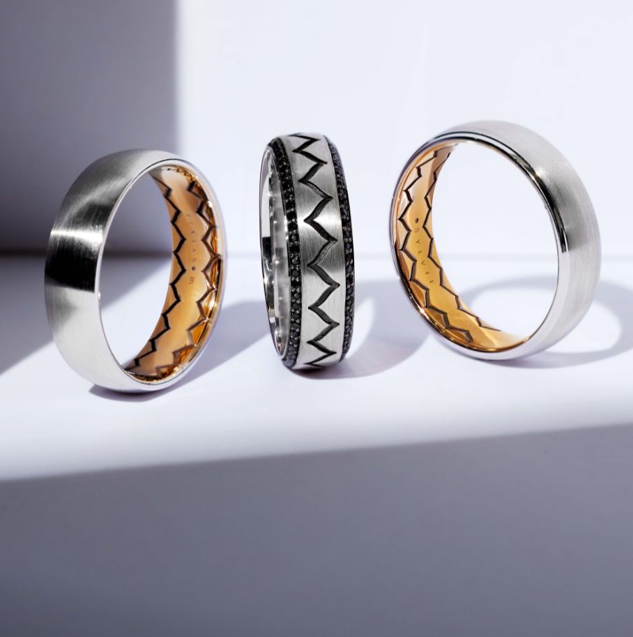 men's white gold wedding bands 2