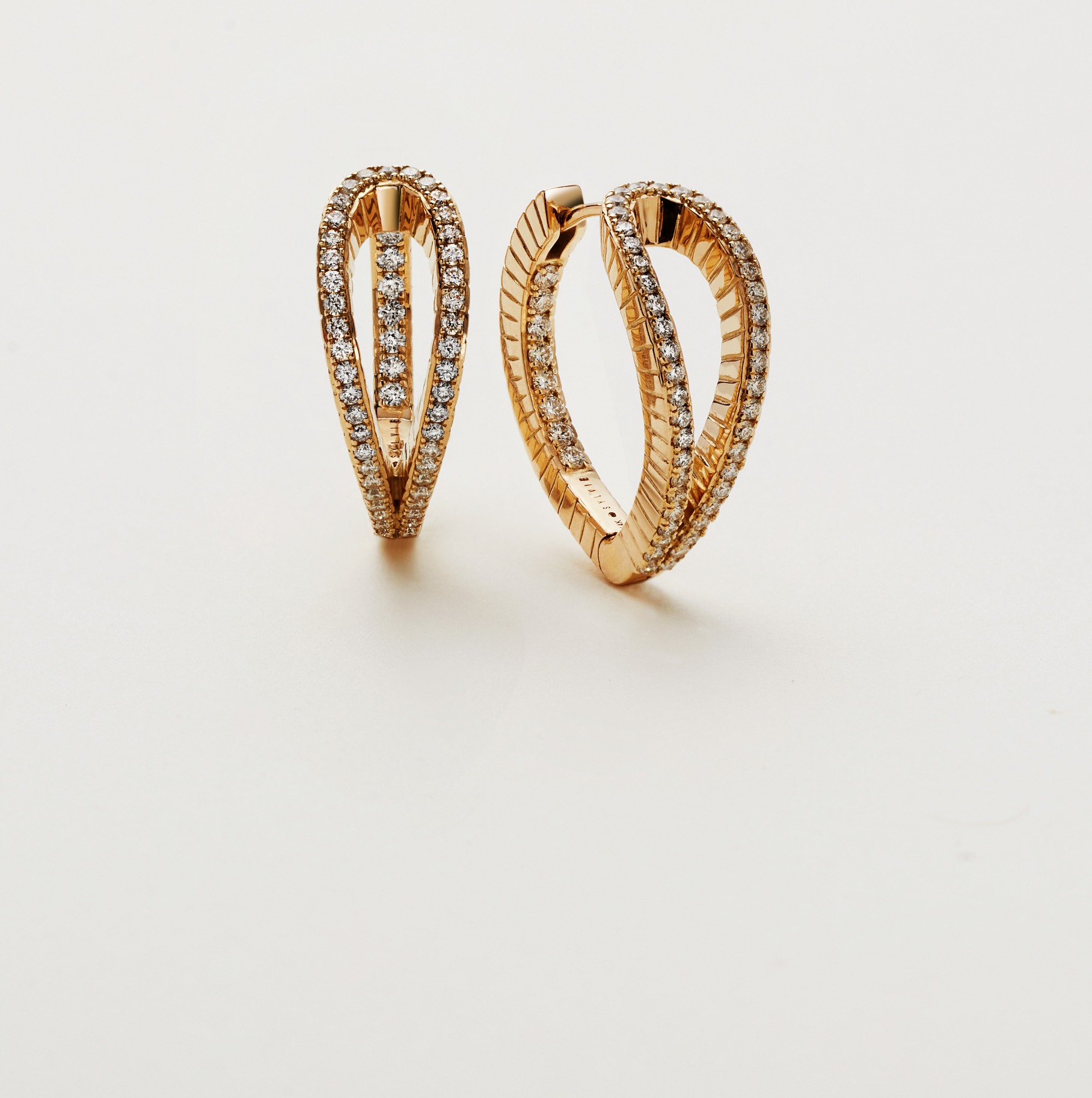 diamond hoop earrings 1