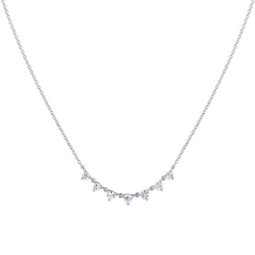 Yellow Gold Éternelle Graduated Diamond Droplet Necklace