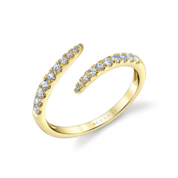 Yellow Gold Éternelle Open Twist Diamond Ring