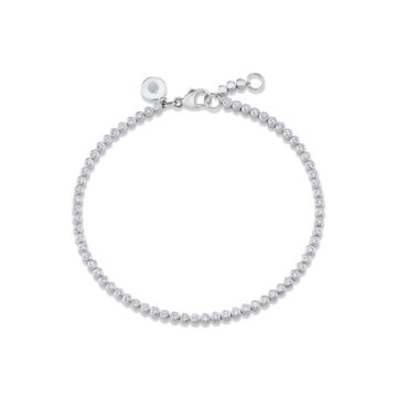 Yellow Gold Round Bezel Diamonds Bracelet