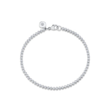 Yellow Gold Round Bezel Diamonds Bracelet