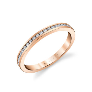 Yellow Gold Channel Set Diamond Wedding Ring