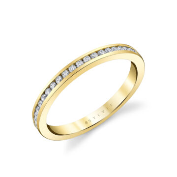 Yellow Gold Channel Set Diamond Wedding Ring
