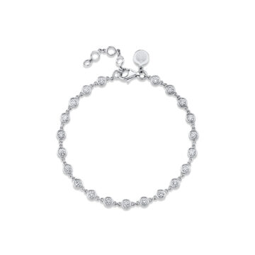 Yellow Gold Éternelle Bezel Round Diamond Bracelet