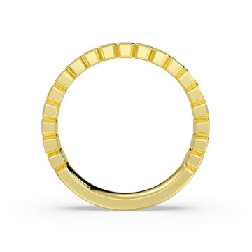 Yellow Gold Auravie Panel Wedding Ring - Scout