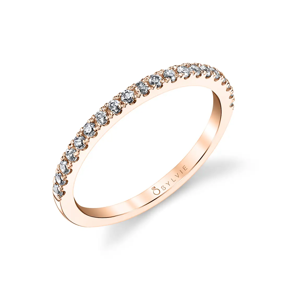 White Gold Classic Wedding Band - Claudia