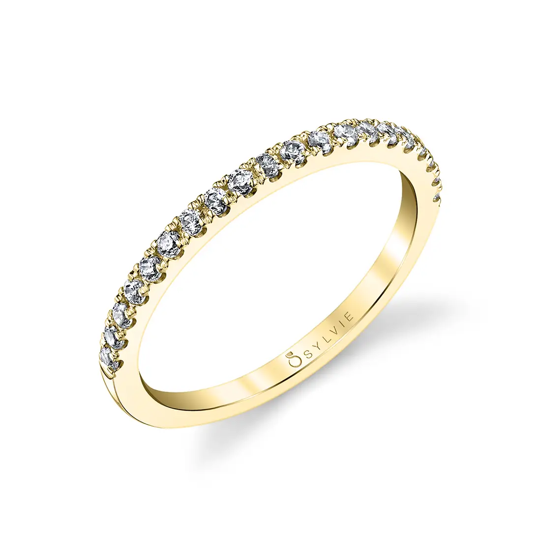 White Gold Classic Wedding Band - Claudia
